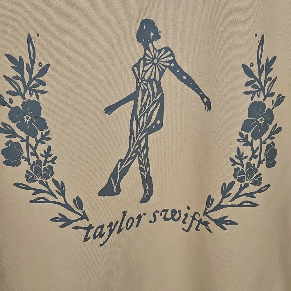 Taylor Swift Folklore Era Still On That Tightrope Crewneck Yellow Size L - Picture 3 of 8